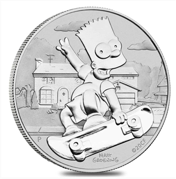 2020 Bart Simpson - 1 oz Silver - Uncirculated