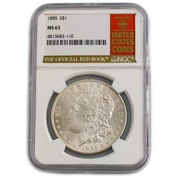1885 Morgan Dollar - New Orleans - NGC 63 Red Book Label