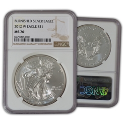 2012 Silver Eagle - West Point - Burnished - NGC 70