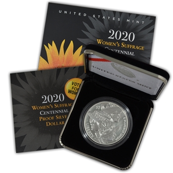 2020 Women's Suffrage Silver Dollar - Proof - OGP