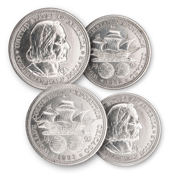 1892 & 1893 Columbus Half Dollar Pair - Uncirculated