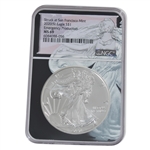 2020 Silver Eagle - San Francisco Mint Emergency - Eagle Core - NGC 69