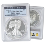 2020 Silver Eagle-San Francisco Mint-Proof-Premier-PCGS 69