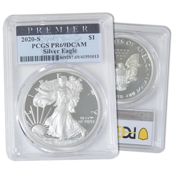 2020 Silver Eagle-San Francisco Mint-Proof-Premier-PCGS 69