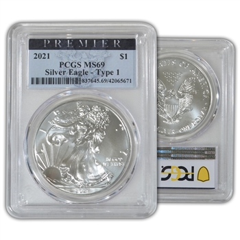 2021 Silver Eagle - Type 1 - PCGS 69 Premier