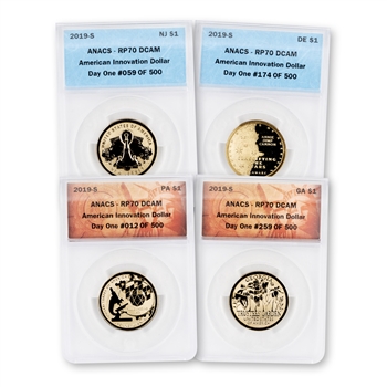 2019 Innovation Reverse Proof - 4pc Set  ANACS 70 Day 1