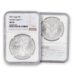 The Last Heraldic Silver Eagle - 2021 Type 1 - NGC 70