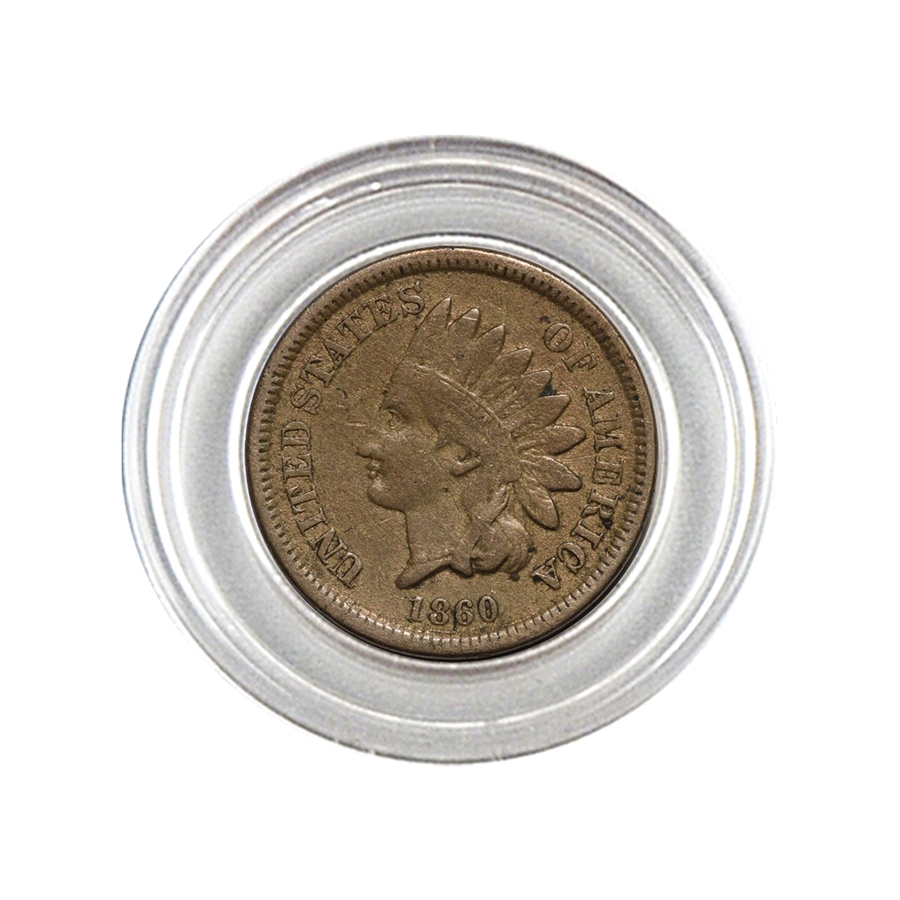 hiroです。 1860 Indian Head Cent - Circulated - Capsule