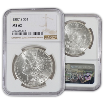 1887 Morgan Dollar-San Francisco-NGC 62