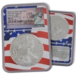 2021 Silver Eagle - Type 1 - Flag Core - NGC 70