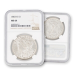 1883 Morgan Dollar - New Orleans - NGC 64