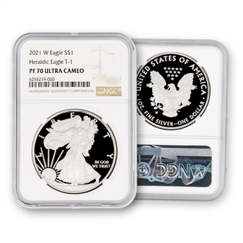 2021 Silver Eagle-Type 1-Proof-NGC 70