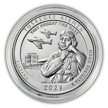 2021 Tuskegee Qtr - Philadelphia - Platinum in Capsule