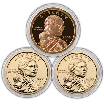 2000 Sacagawea Dollar - PDS - Capsules