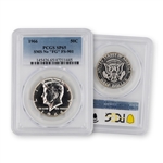 1966 Kennedy Half Dollar-SMS-No FG-PCGS 65