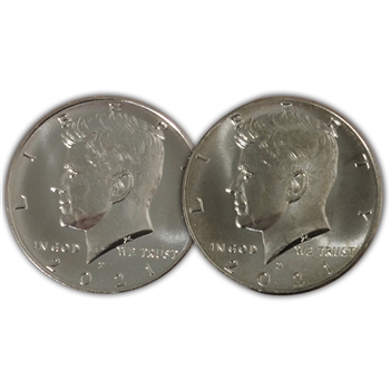 2021 Kennedy Half Dollar - P and D - Uncirculated