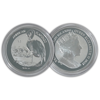 2021 BVI Flamingo - 1 Ounce Silver - Uncirculated