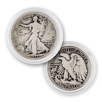 1917 Walking Liberty Half-Denver-Obverse Mint Mark