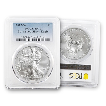2012 Silver Eagle - Burnished - PCGS 70