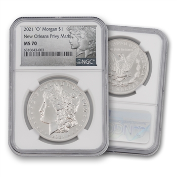 2021 Morgan Dollar - New Orleans - NGC 70