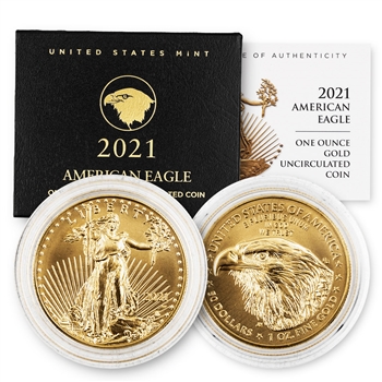 2021 American Eagle $50 Gold-Satin Finish-Type 2 (OGP)