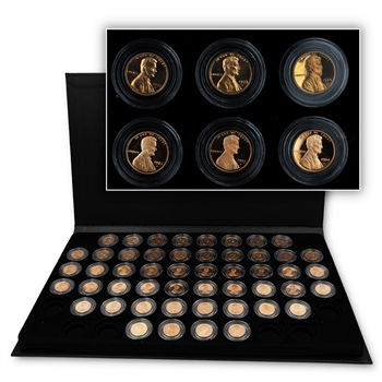 Lincoln Memorial Proofs with Album Display-1959 to 2008-50 coins