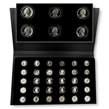 Eagle Reverse Quarters with Album Display-1968 to 1998-San Francisco Mint