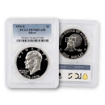 1976 Eisenhower Dollar-Silver Proof-PCGS 70