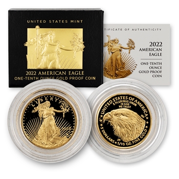 2022 American Eagle $5 Gold-Proof-OGP