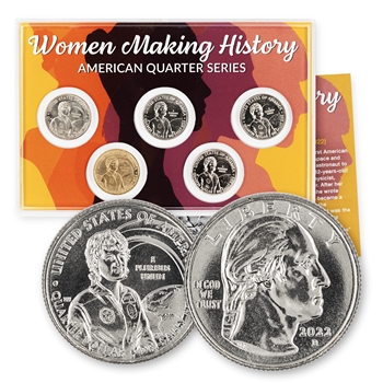 2022 Women Making History 5pc Set (P/D/S/G/Plat) - #2 Sally Ride