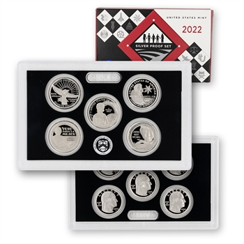 2022 Silver 5pc Quarters-Proof-OGP