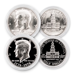 1976 Kennedy Bicentennial Silver Half Dollar Set - 2pc