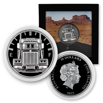 2022 Cook Islands - Classic Semi 4 Wheeling - 2oz Silver