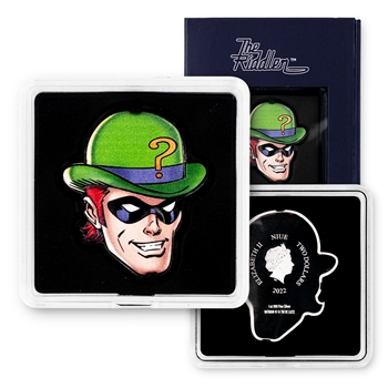 2022 DC Faces of Gotham 1oz Silver-The Riddler