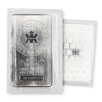 10 Ounce Silver Bar-Royal Canadian Mint