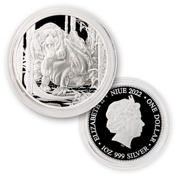 2022 Niue Apex Predators 1oz Silver #3 - Dragon vs Tiger