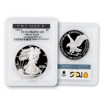 2022-S Silver Eagle Proof-PCGS 69 Premier-Adv Release