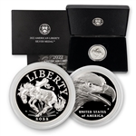 2022 American Liberty 1oz Silver - Bucking Bronco - OGP
