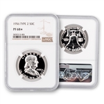 1956 Franklin Half Dollar - T2 Proof - NGC 68 Star