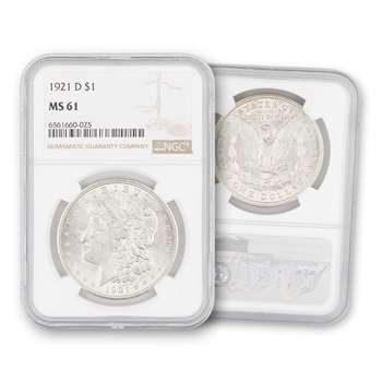 1921 Morgan Dollar-Denver-NGC 61