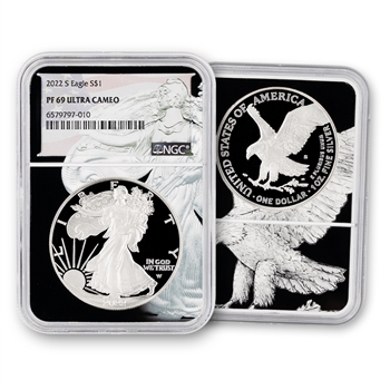 2022 Silver Eagle-San Francisco-Proof-Eagle Core NGC 69