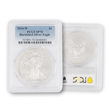 2014 Silver Eagle - Burnished - PCGS 70