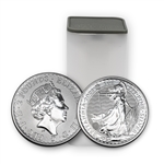 2023 English Britannia 1oz Silver - THE QUEEN - Uncirculated - 25 Coin Roll