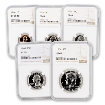 The Finest 1964 Proof Set-NGC 69