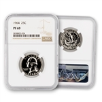 1964 Washington Quarter-Proof-NGC 69 (The Finest)