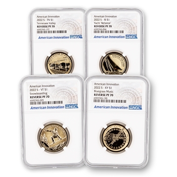 2022 Innovation Reverse Proofs-4 Coin Set-NGC 70