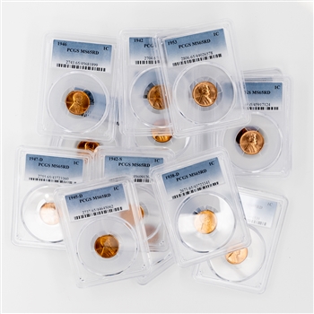 Certified Wheat Cent Hoard-PCGS 65 Gem-Up to 20 Different