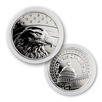 Patriotic 1 Ounce Silver Round-American Eagle