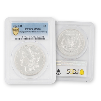 2021 Morgan Silver Dollar-Denver Mint-PCGS 70