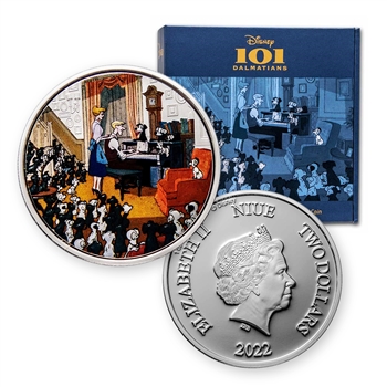 2022 Disney 101 Dalmatians - Plantation -  1oz Silver